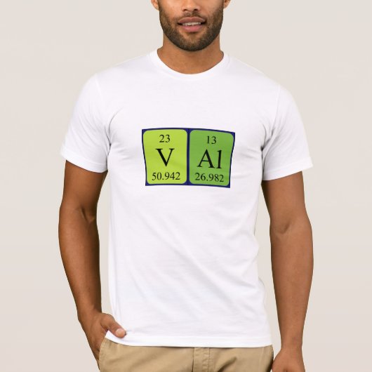 Val periodiek shirt van de lijstnaam (Voorkant)