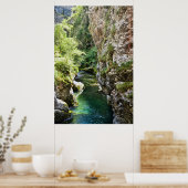 Val Taleggio vallei Italiaanse berg rivier kloof Poster (Keuken)