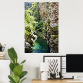 Val Taleggio vallei Italiaanse berg rivier kloof Poster (Thuiskantoor)