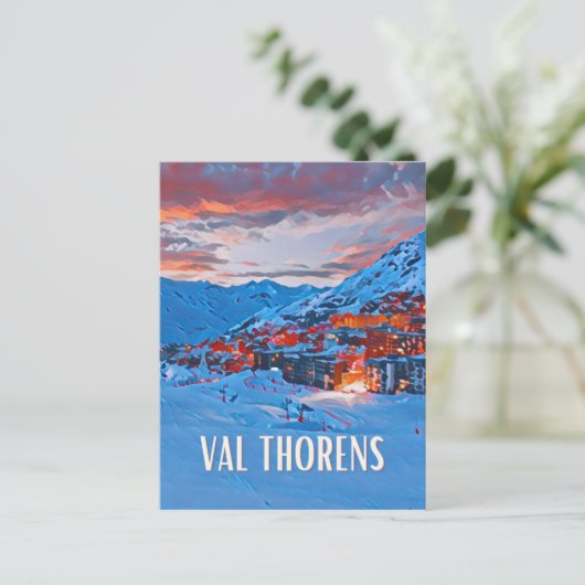 Val Thorens Briefkaart (Staand voorkant)