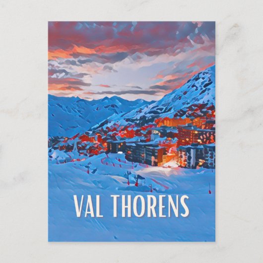 Val Thorens Briefkaart (Voorkant)