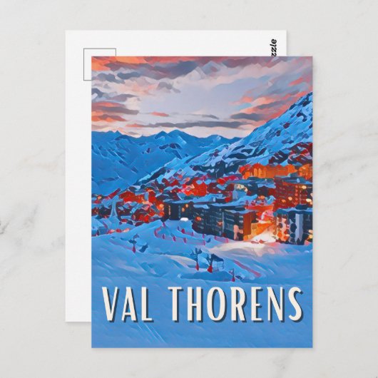 Val Thorens Briefkaart (Voorkant / Achterkant)