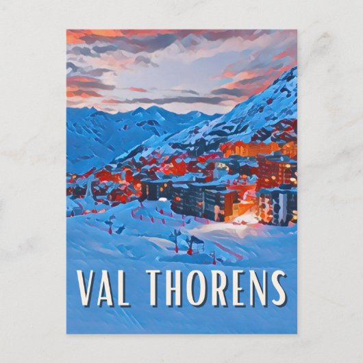 Val Thorens Briefkaart (Voorkant)