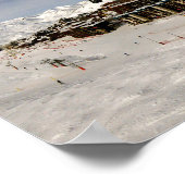 Val Thorens Drie valleien Franse Alpen Frankrijk Poster (Hoek)