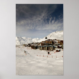 Val Thorens Drie valleien Franse Alpen Frankrijk Poster