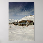Val Thorens Drie valleien Franse Alpen Frankrijk Poster (Voorkant)