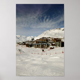 Val Thorens Drie valleien Franse Alpen Frankrijk Poster