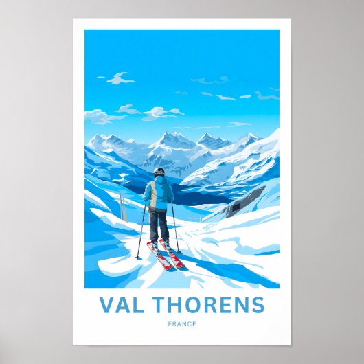 Val Thorens France Travel Print (Voorkant)