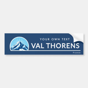 Val Thorens Frankrijk berg skioord Bumpersticker
