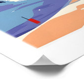 Val Thorens Frankrijk Ski Poster 1 (Hoek)