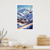 Val Thorens Frankrijk Ski Poster 1 (Keuken)