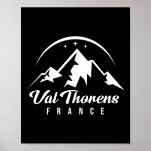 Val Thorens Frankrijk Skigebied Snowboarden Poster
