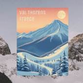 Val Thorens Frankrijk skivakantie modern Briefkaar Briefkaart