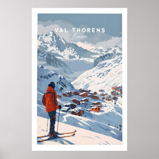 Val Thorens Muur Kunstprint 1 Poster (Voorkant)