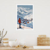 Val Thorens Muur Kunstprint 1 Poster (Keuken)