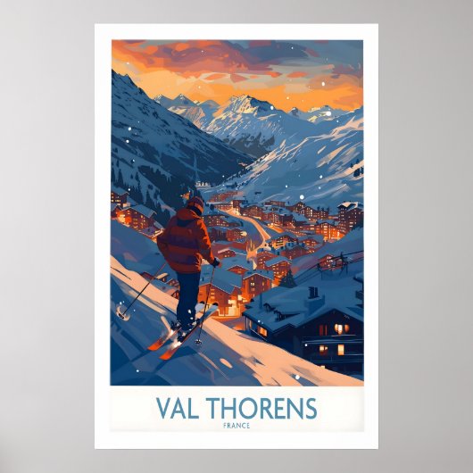 Val Thorens Ski Print 1 (Voorkant)