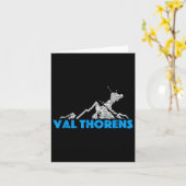 Val Thorens Skiën Snowboarden Frankrijk Resort Dis Kaart (Gele Bloem)