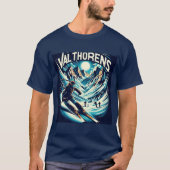 Val Thorens Skiën & Snowboarden T-shirt (Voorkant)