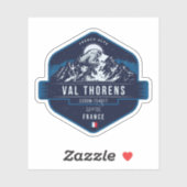 Val Thorens, Skigebied Badge, Frans Sticker (Vel)