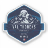 Val Thorens, Skigebied Badge, Frans Sticker (Voorkant)