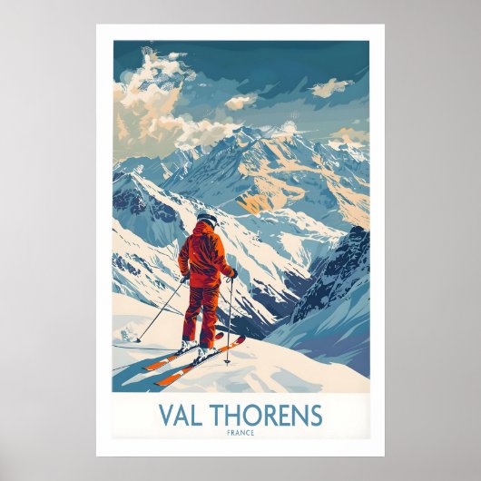 Val Thorens Skiposter 1 Poster (Voorkant)