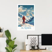 Val Thorens Skiposter 1 Poster (Thuiskantoor)