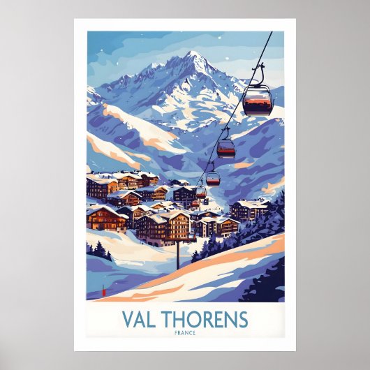Val Thorens Wintersport Print 1 (Voorkant)
