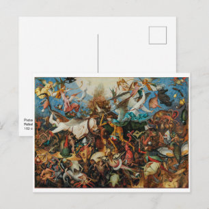 Val van de opstandige engelen Pieter Bruegel de Briefkaart
