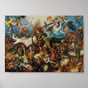 Val van de opstandige engelen Pieter Bruegel de Poster