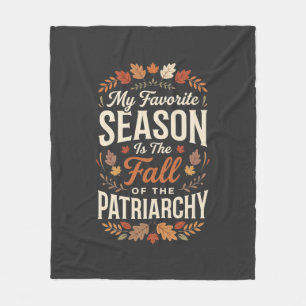 Val van het Patriarchaat Feministische Herfst Cita Fleece Deken