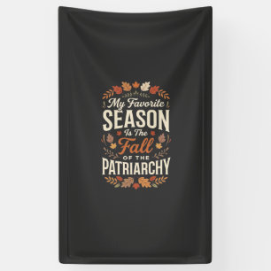 Val van het Patriarchaat Feministische Herfst Cita Spandoek