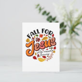 Val voor Jezus, Hij verlaat je nooit Met dank aan  Uitnodiging Briefkaart (Staand voorkant)