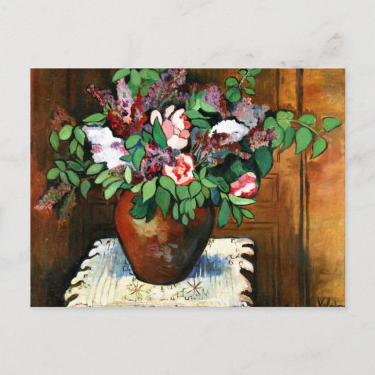 Valadon - Vase of Flowers, 1921 Briefkaart (Voorkant)