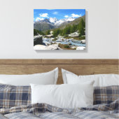 Valais Alps Canvas Afdruk (Insitu (Slaapkamer))