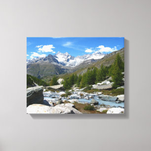 Valais Alps Canvas Afdruk