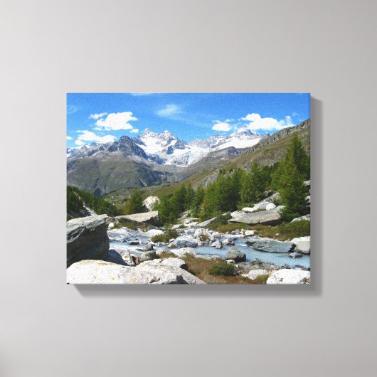 Valais Alps Canvas Afdruk (Voorkant)