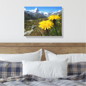 Valais Alps Swiss Canvas Afdruk (Insitu (Slaapkamer))