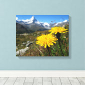 Valais Alps Swiss Canvas Afdruk (Insitu (Houten vloer))