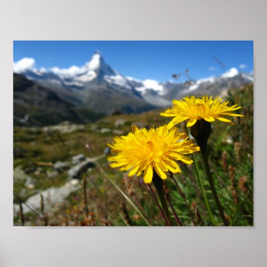 Valais Alps Swiss Poster (Voorkant)