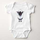 VALAIS Black Nose Sheep Babysuit Romper (Voorkant)