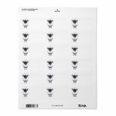 "Valais Black Nose Sheep Labels" Etiket (Full Sheet)