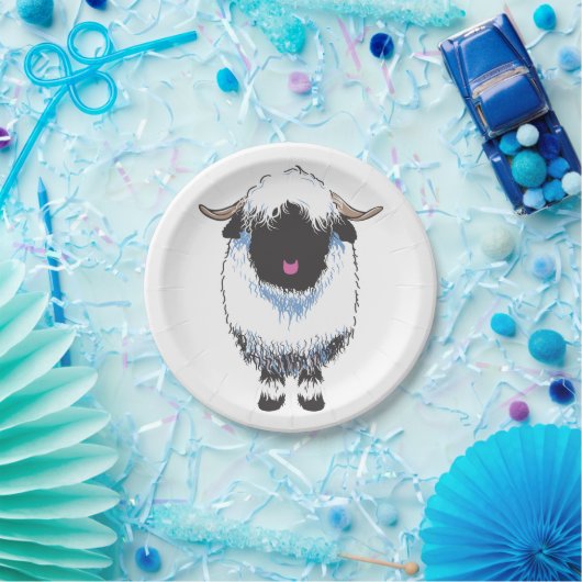 Valais Black Nose Sheep Papieren Bordje (Feest)