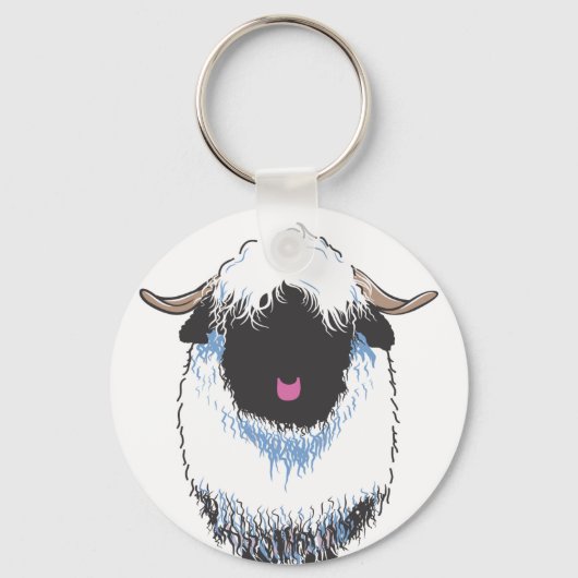 VALAIS Black Nose Sheep Sleutelhanger (Voorkant)