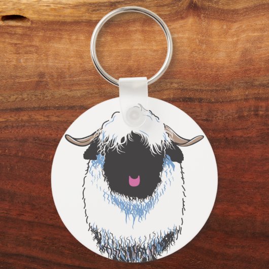 VALAIS Black Nose Sheep Sleutelhanger (Voorkant)
