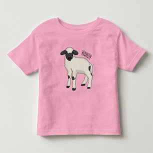 Valais Blacknose schaap cartoon illustratie Kinder Shirts
