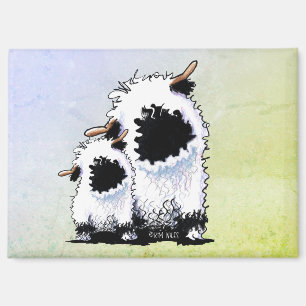 Valais Blacknose Schaap Gezichtsmasker Magneet