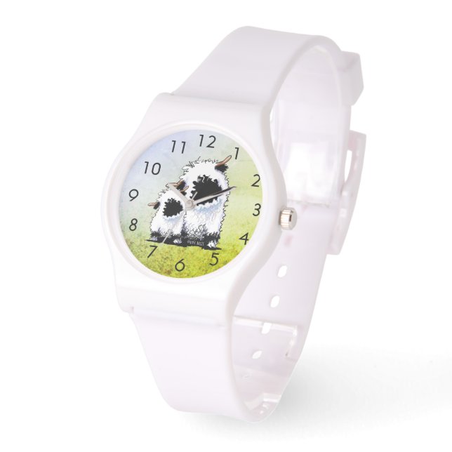Valais Blacknose Schaap  Horloge (Hoek)