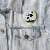Valais Blacknose Schapen Gezichtsmasker Ronde Button 5,7 Cm (In situ)