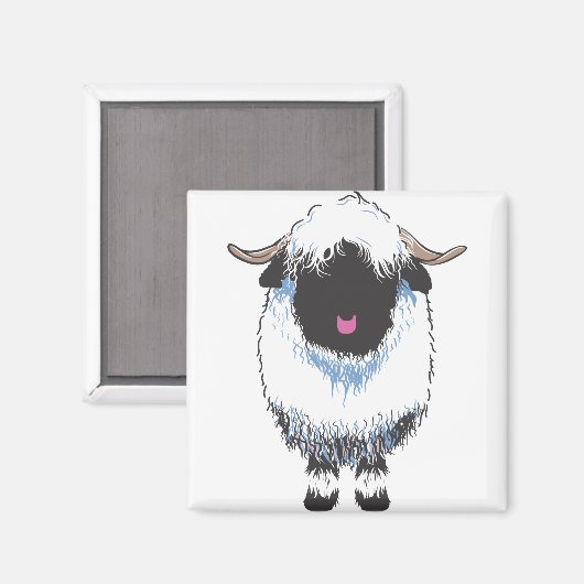 VALAIS BLACKNOSE SHEEP MAGNEET (Voorkant / Achterkant)