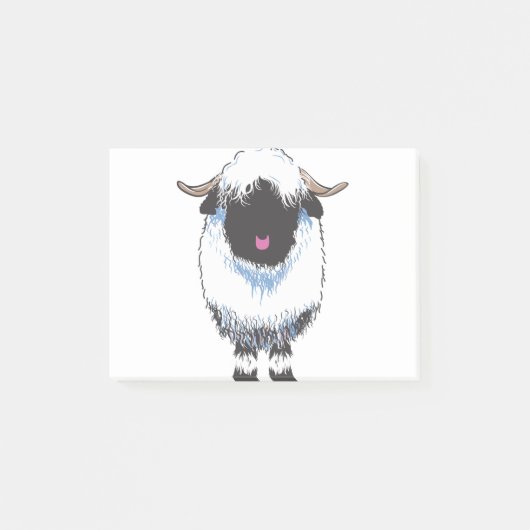 VALAIS BLACKNOSE SHEEP POST-IT® NOTES (Voorkant)